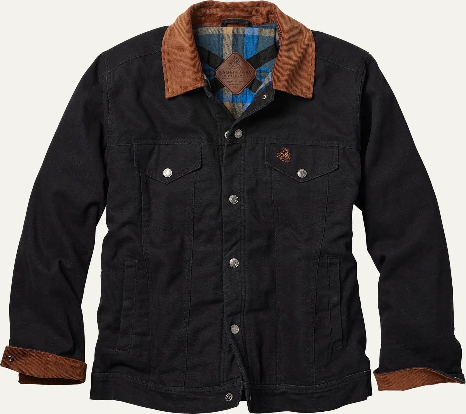 Men's Concealed Carry Hideout Flannel Lined Canvas Jacket