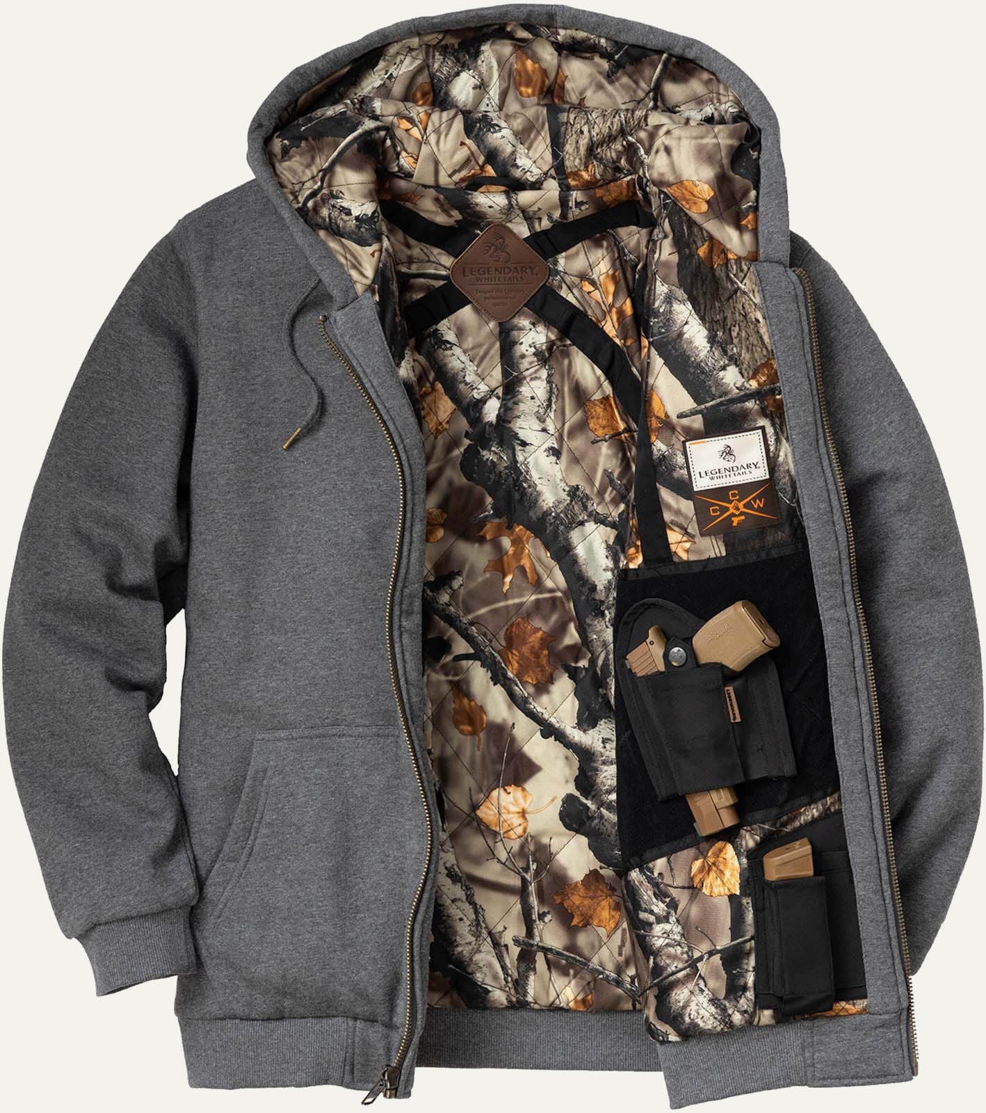 Men's Concealed Carry Insulated Full Zip Sweatshirt