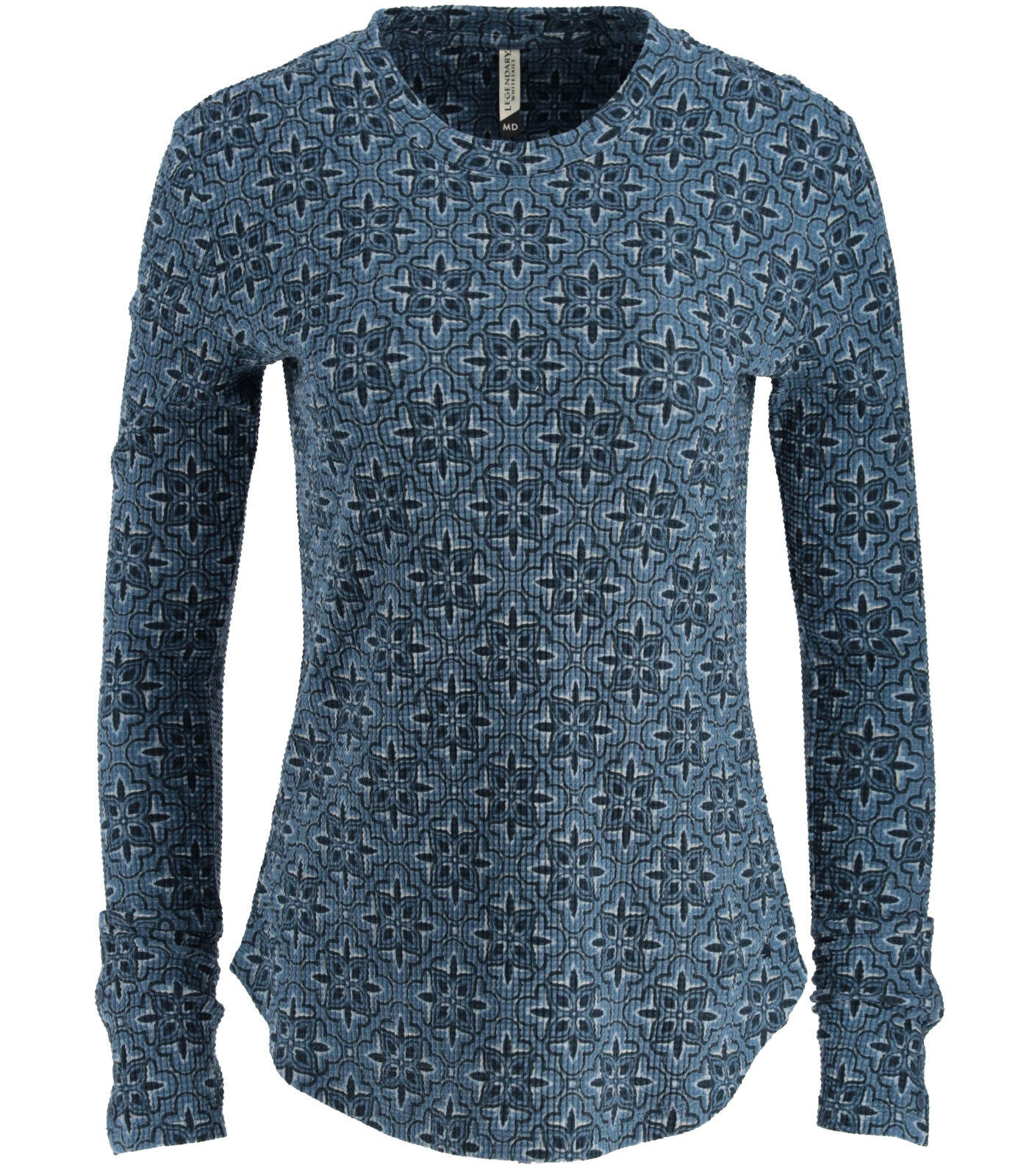 Women's Long Sleeve Waffle Knit Top