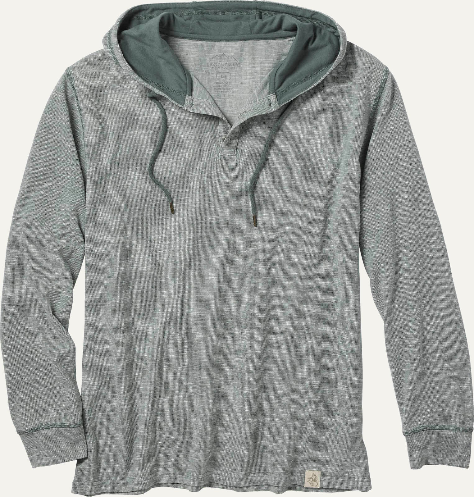 Men's Outdoors Hooded Pullover Performance Henley