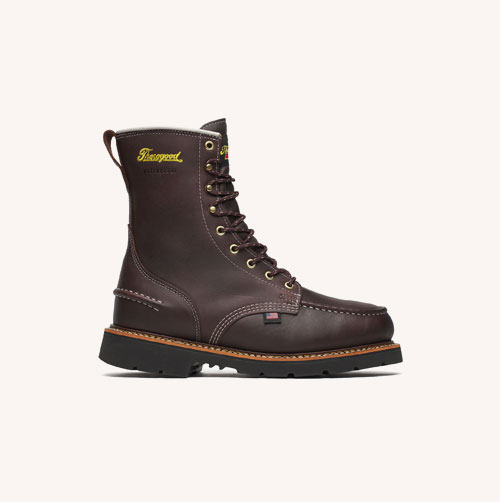 Thorogood 1957 Series Flyway Waterproof 8″ Briar Pitstop Moc Toe Hunting Boots