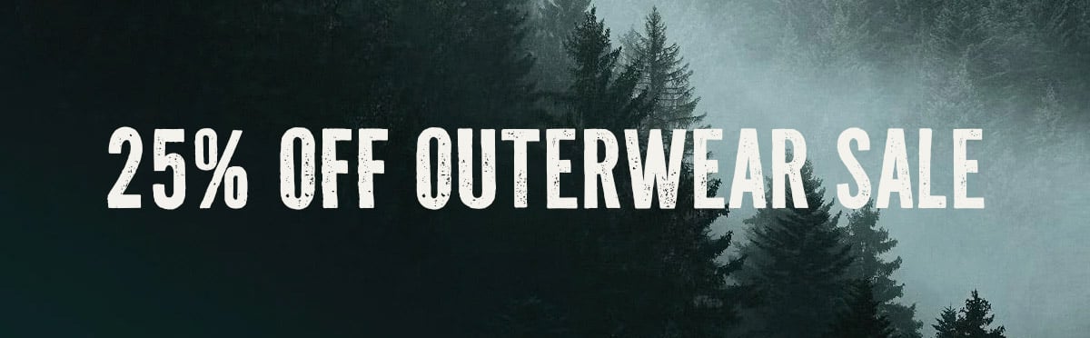 25% Off Outerwear Sale