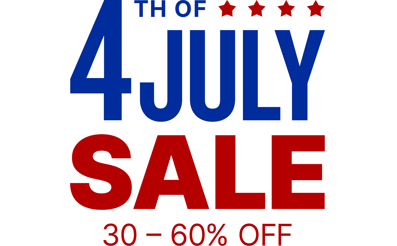 4th of July Sale
