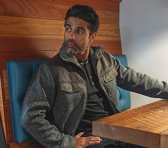 Men's Tough as Buck Sweater Knit Shirt Jacket