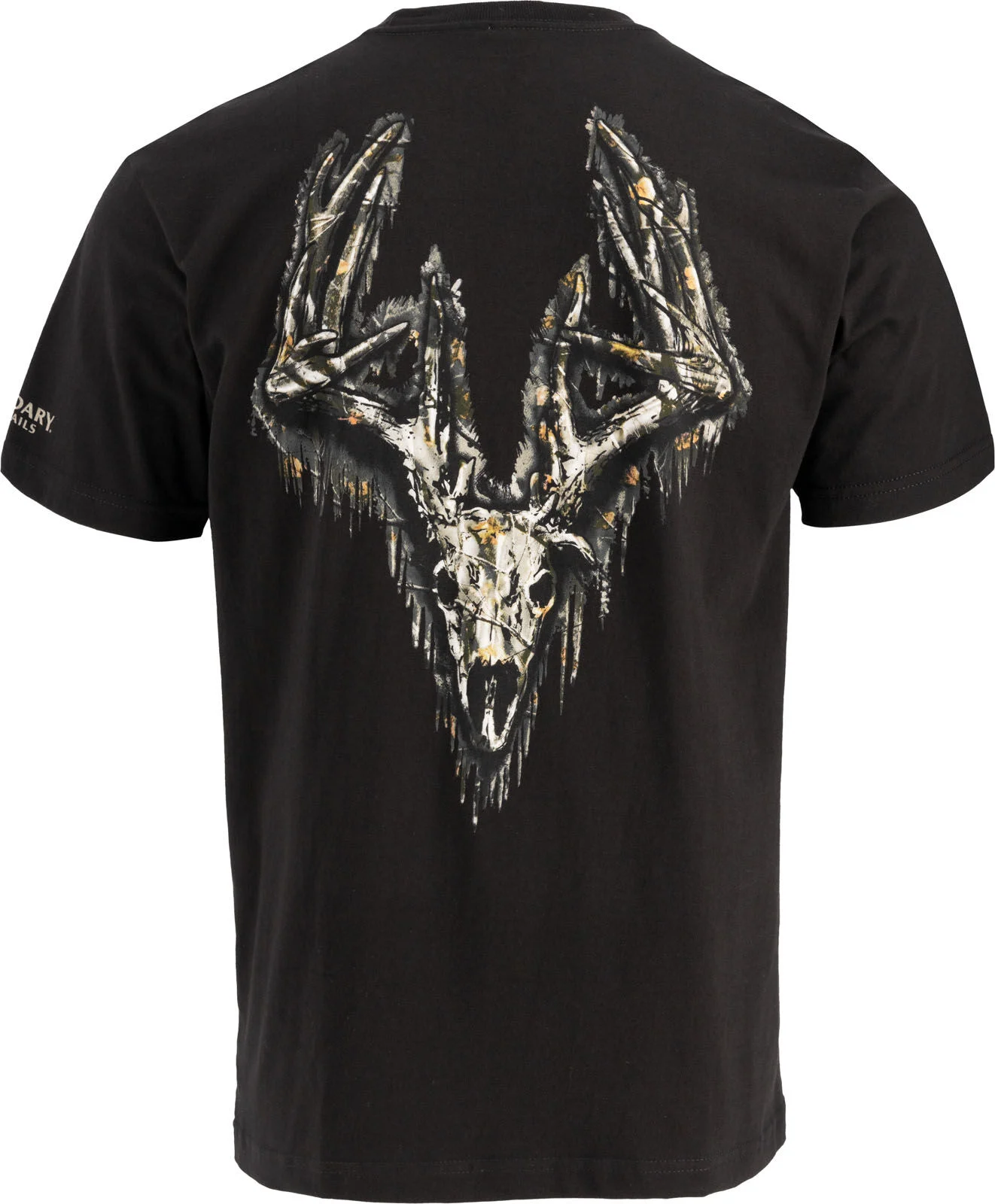 Men's Camo Buck Skull Pocket Short Sleeve T-Shirt Made in the USA
