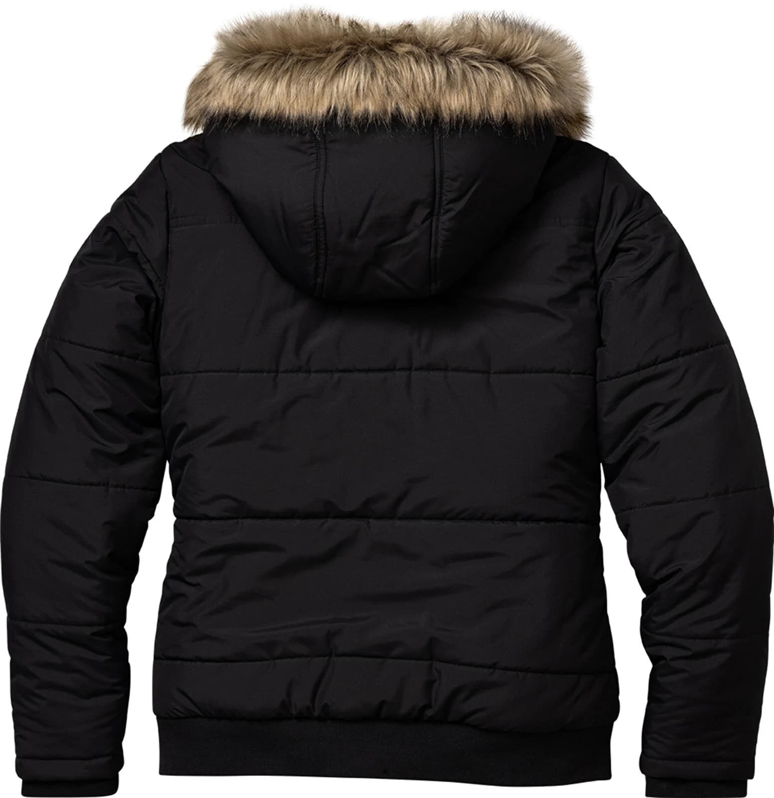 Women's Quilted Toggle Hooded Berber Lined Puffer Jacket