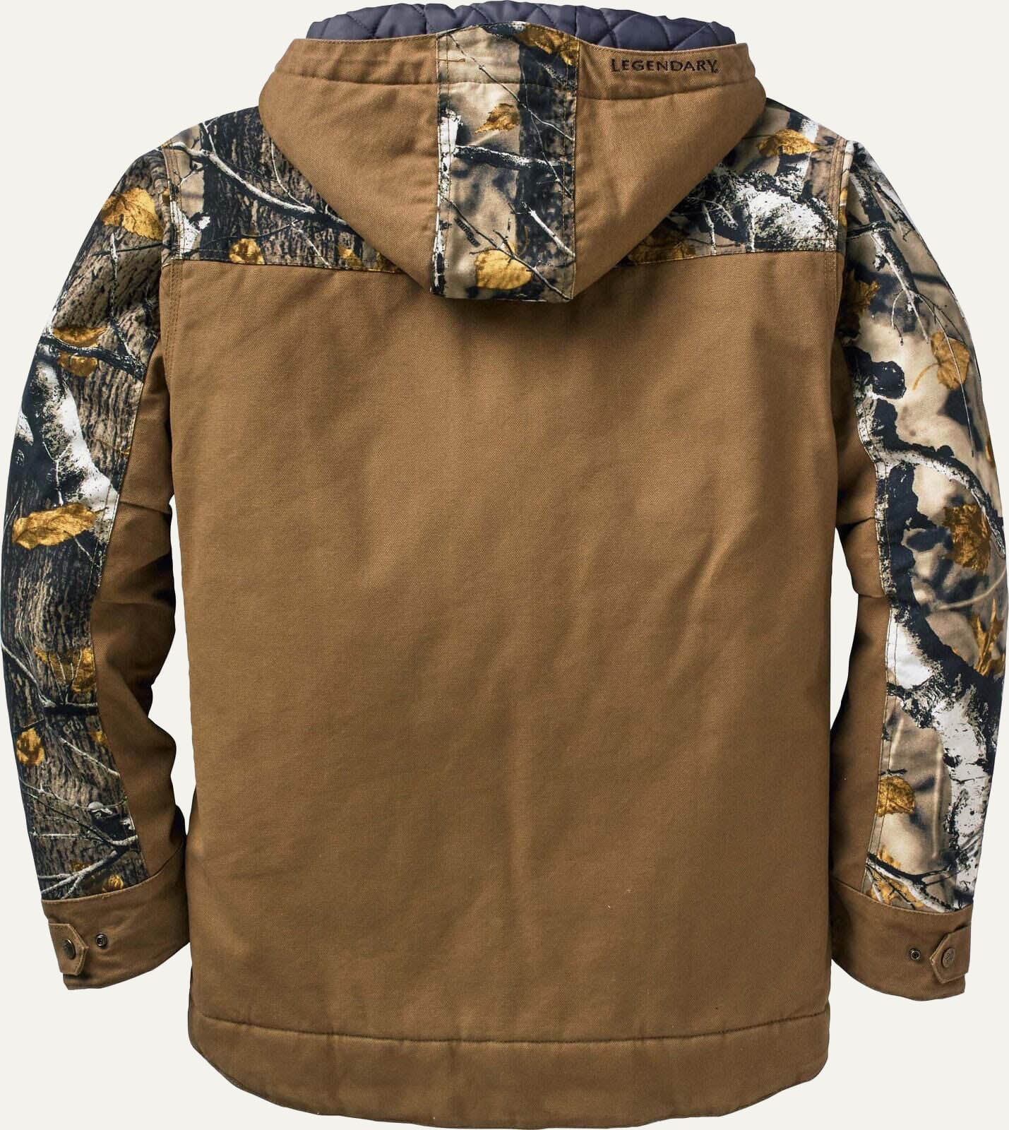 Men's Heavyweight Canvas Cross Trail Big Game Camo Workwear Coat