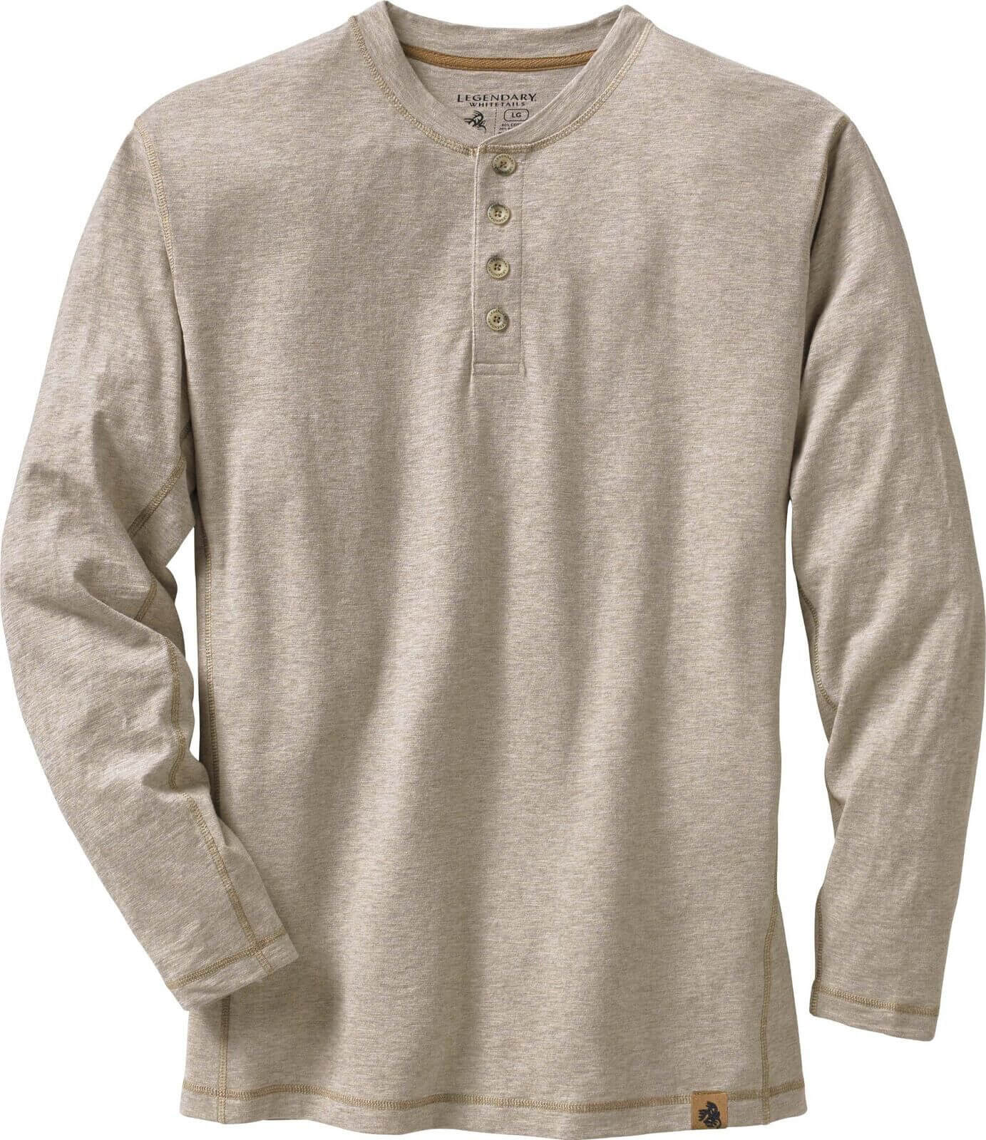 Men's Maverick Slub Henley Long Sleeve Shirt