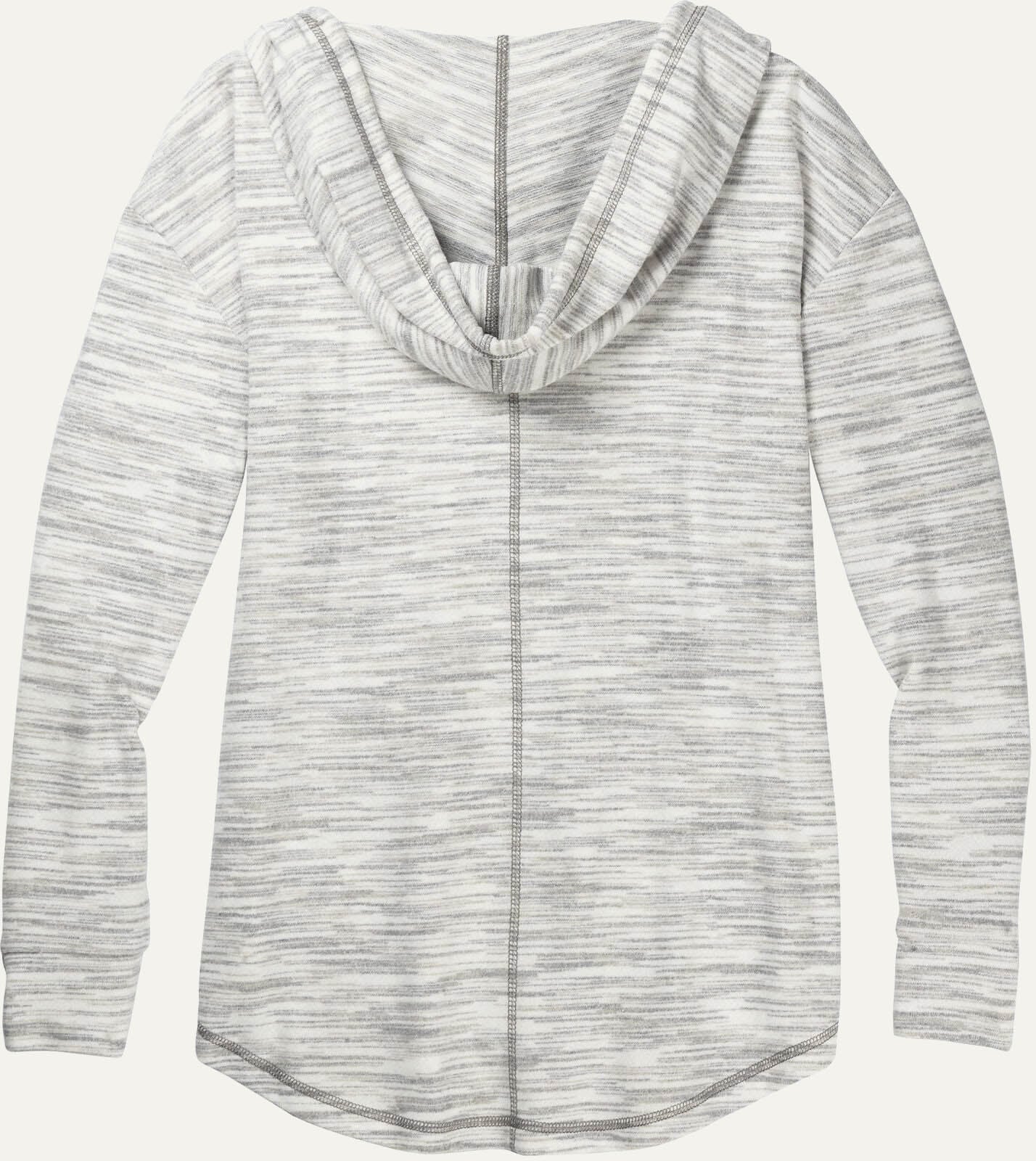 Women's Space Dye Knit V-Neck Pullover Hoodie