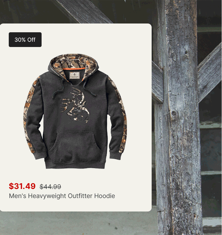Men's Heavyweight Outfitter Camo Hoodie