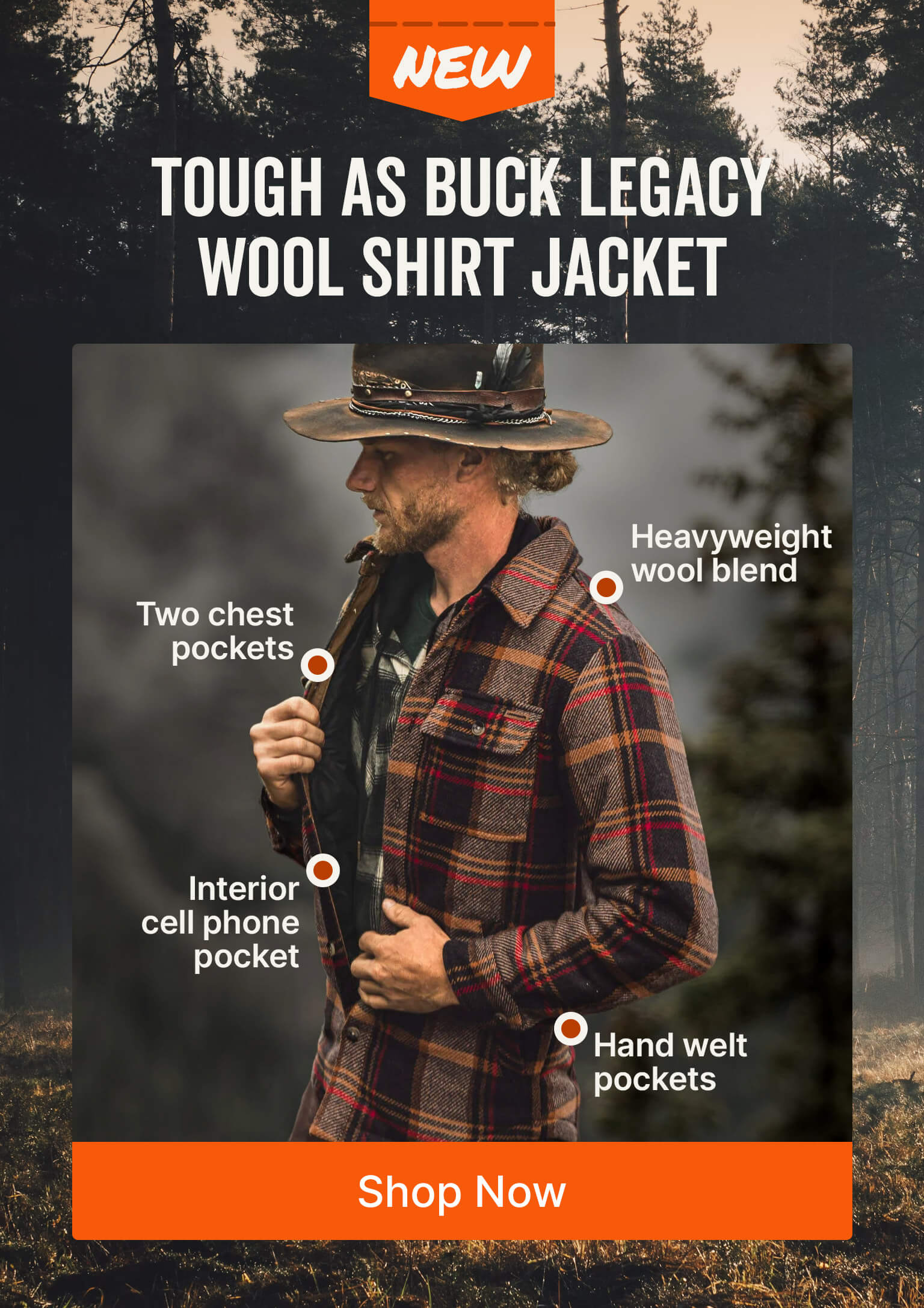 Tough As Buck Legacy Wool Shirt Jacket