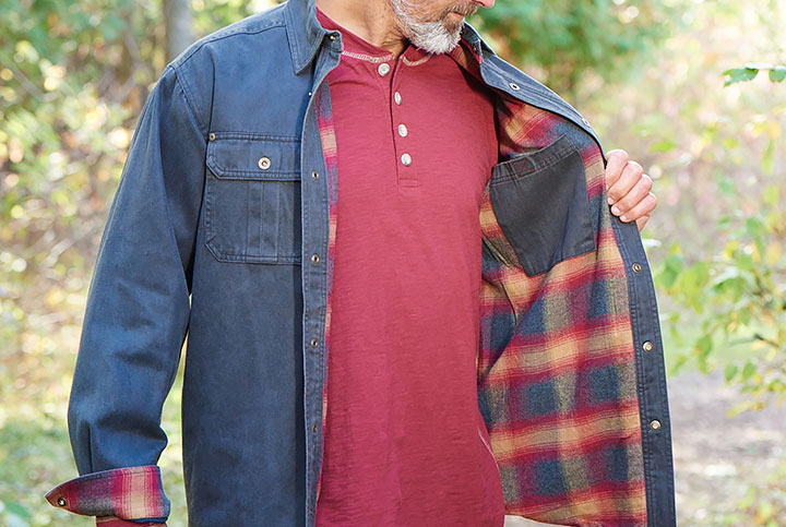 legendary whitetails men's journeyman flannel lined rugged shirt jacket