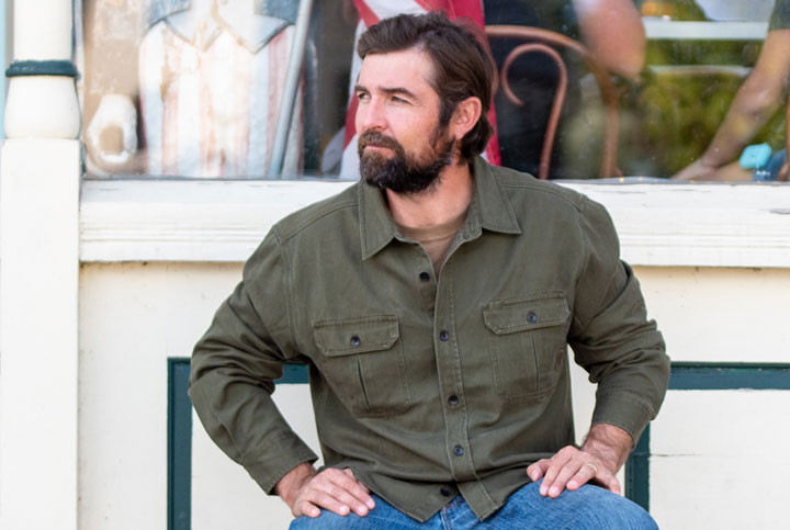 Durable Cotton Twill Men's Tough As Buck Showdown Twill Shirt