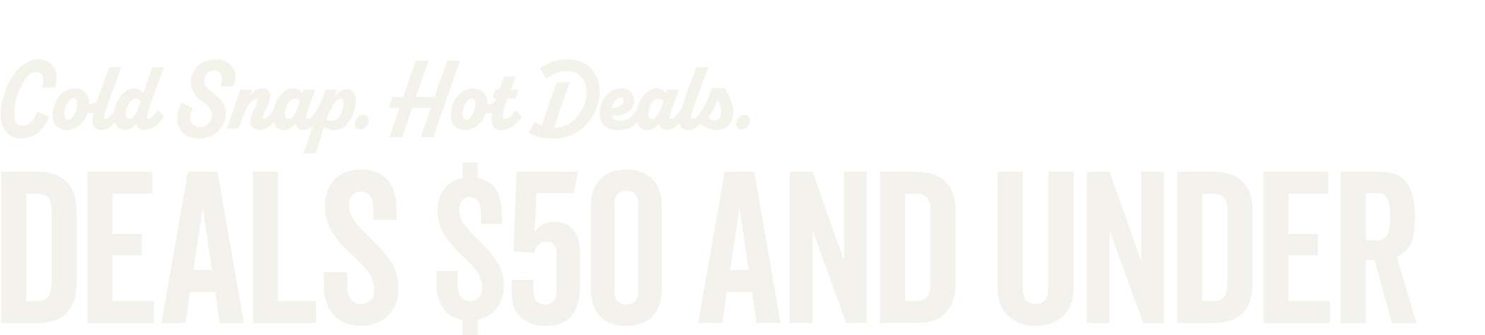 Deals $50 and Under