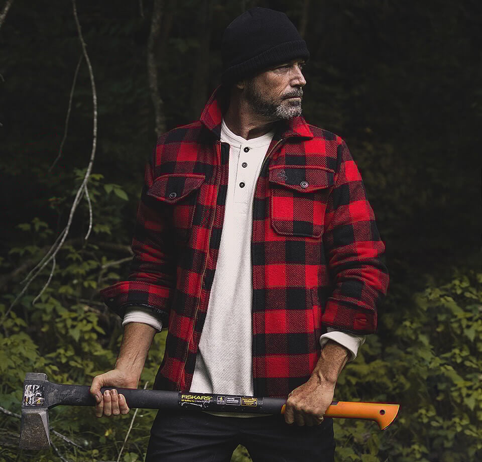 Men's Tough as Buck Outdoorsman Berber Lined Wool Jacket