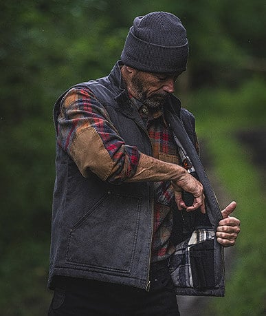Men's Concealed Carry Journeyman Flannel Lined Vest