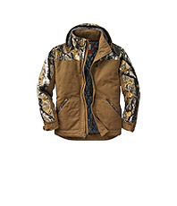 Men's Heavyweight Canvas Cross Trail Big Game Camo Workwear Coat