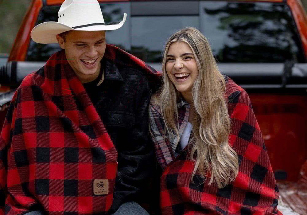 Cozy Wool Cabin Throw Blanket