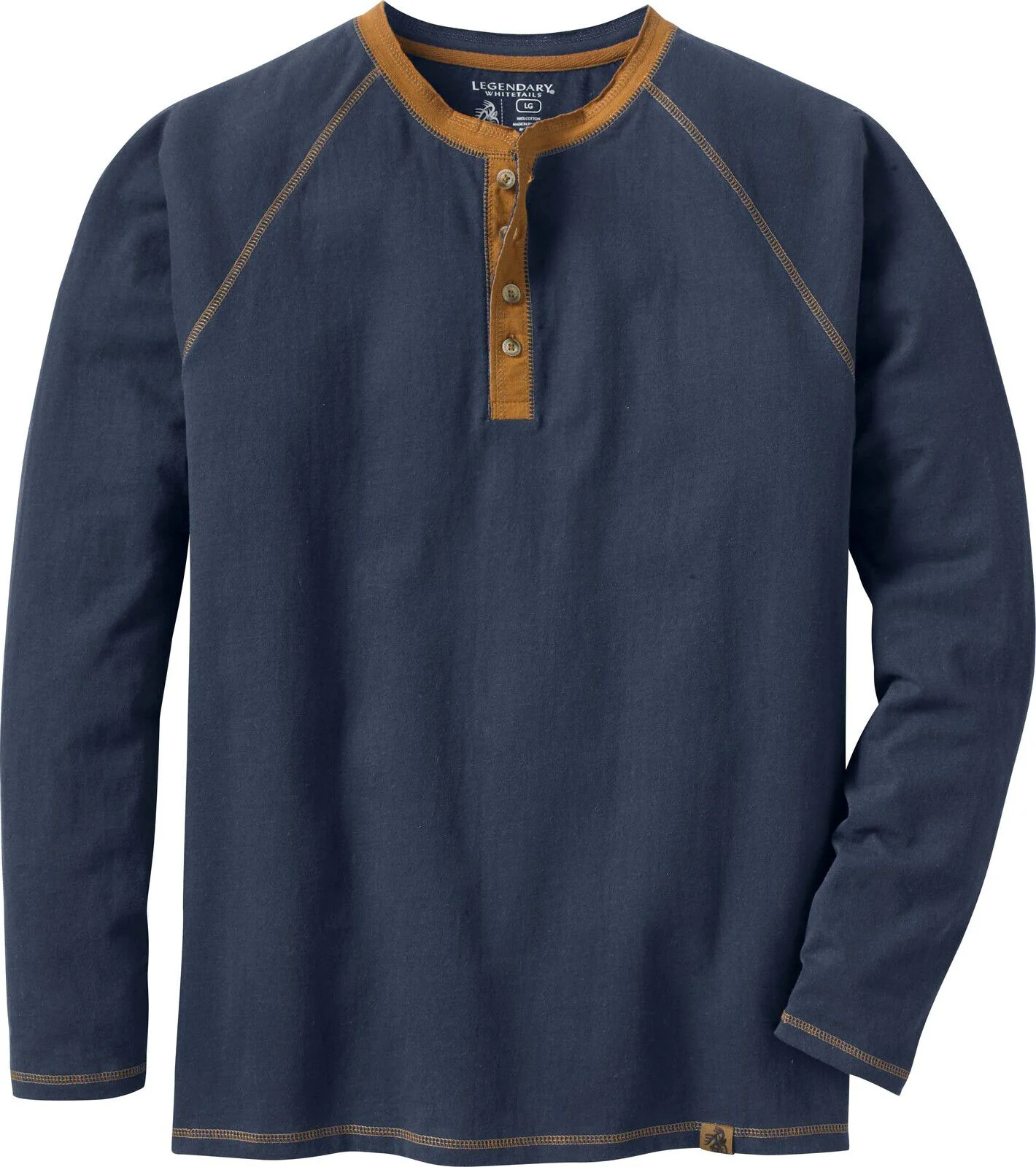 Men's Recluse Raglan Henley Long Sleeve Shirt
