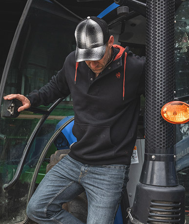 Men's Tough as Buck 1/4 Zip Action Hoodie