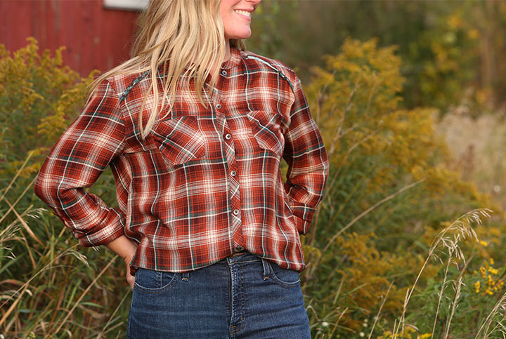 Women's Breezy Plaid Shirt