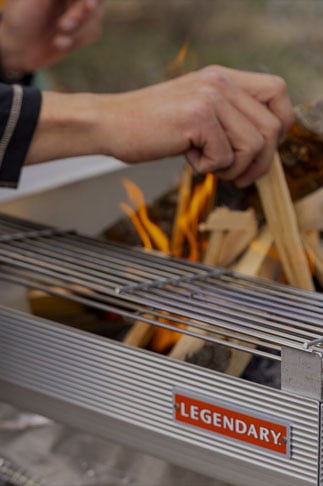 Legendary Whitetails portable fire pit