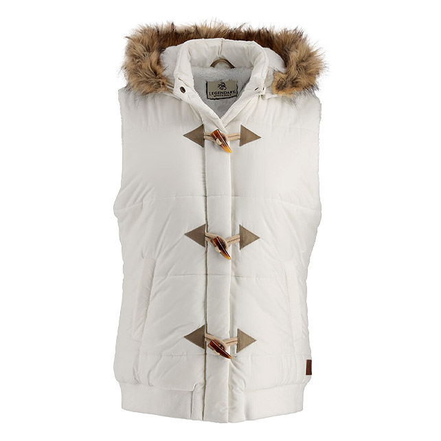 Women's Quilted Toggle Hooded Puffer Vest