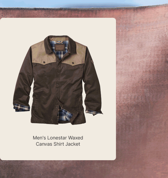 Men's Lonestar Waxed Canvas Shirt Jacket