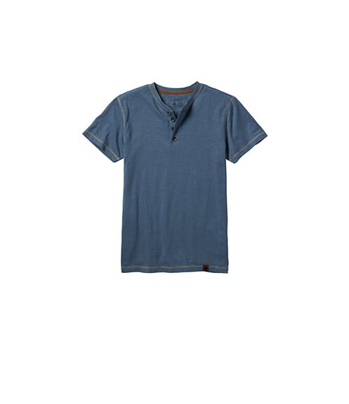 Men's Maverick Slub Henley Short Sleeve Shirt