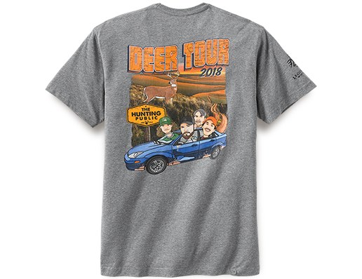 Hit the road with the 2018 THP Deer Tour T-Shirt THP 2018 Deer Tour T-shirt
