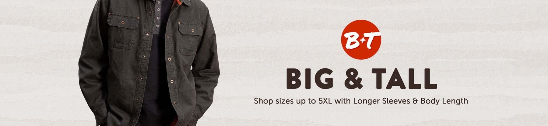 Big & Talll Men's Big and Tall Journeyman Shirt Jacket
