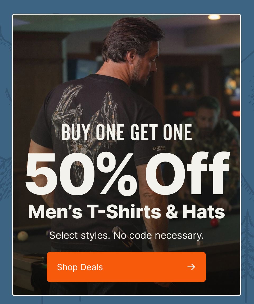 Men's Camo Buck Skull Pocket Short Sleeve T-Shirt Made in the USA