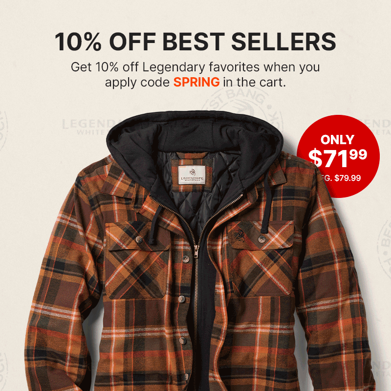 Men's Maplewood Hooded Flannel Lined Shirt Jacket, Men's Legendary Stretch Flannel Shirt and Men's Journeyman Flannel Lined Shirt Jacket