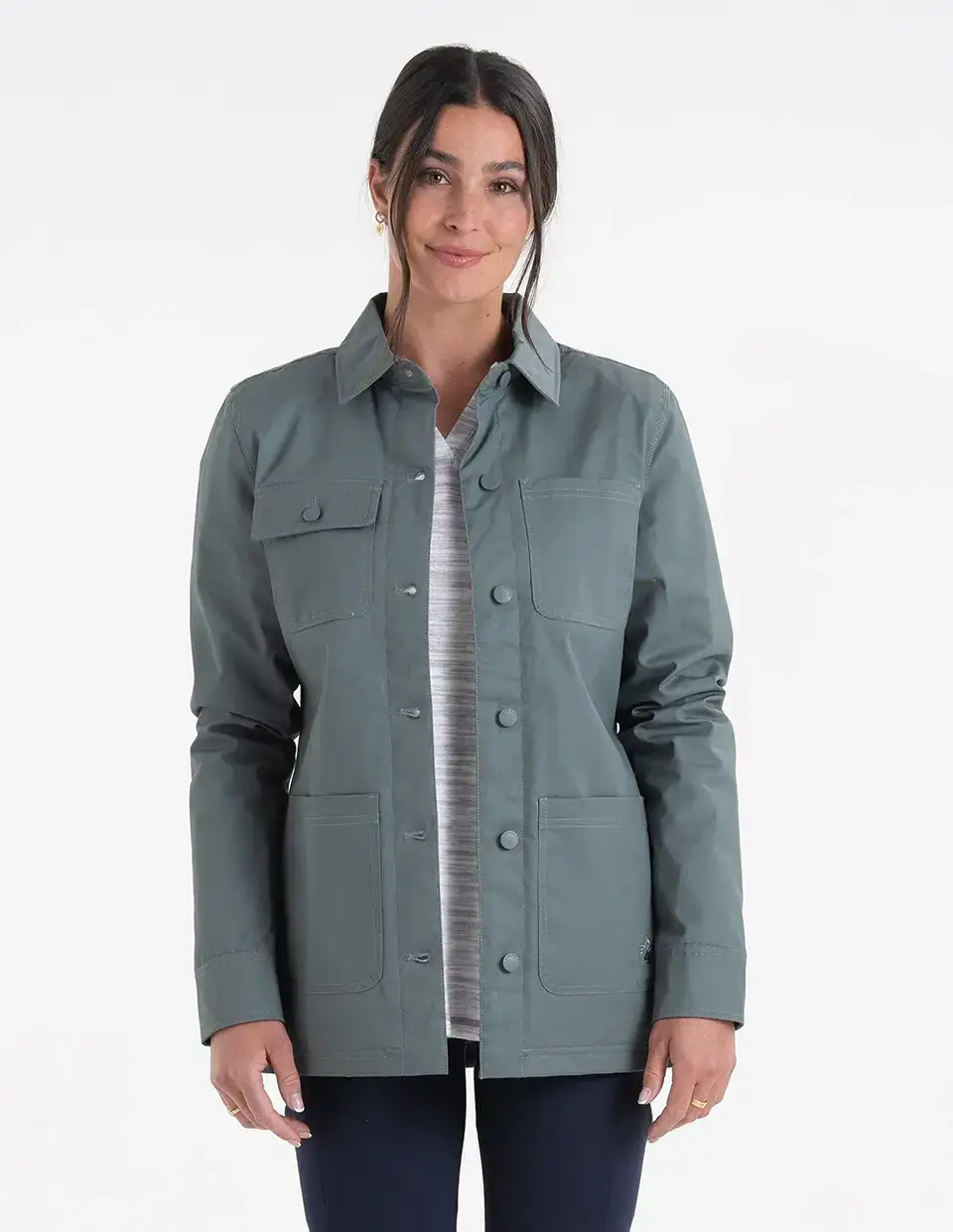Women's Performance Waxed Cotton Shirt Jacket