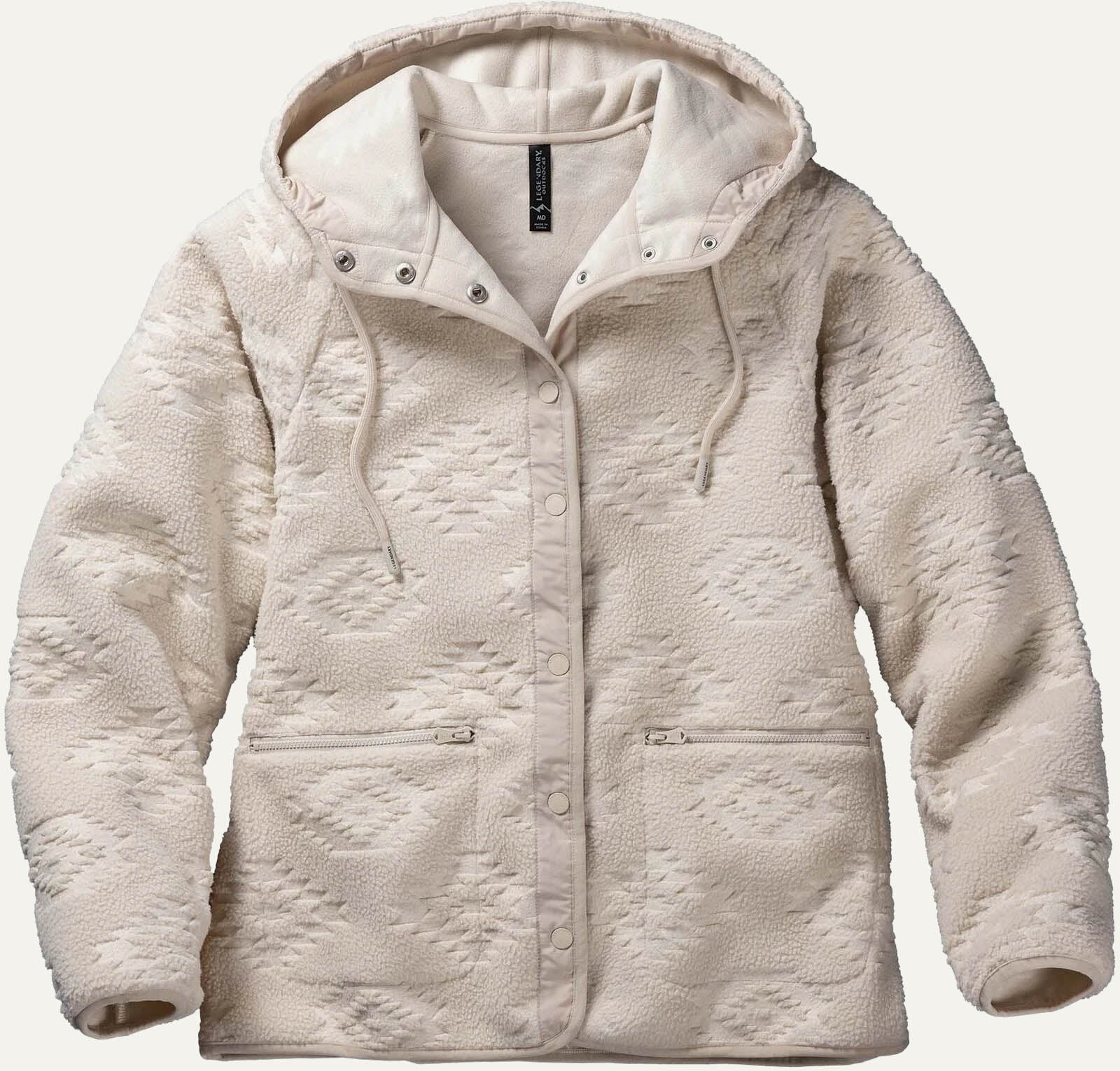 Women’s Legendary Outdoors Snap Front Fleece Jacket
