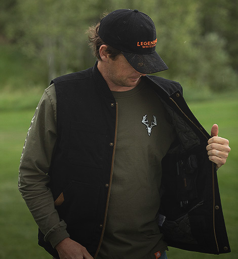 Exercise Your Right to Bear Arms Men's Tough As Buck Outdoorsman Berber-Lined Wool Coat