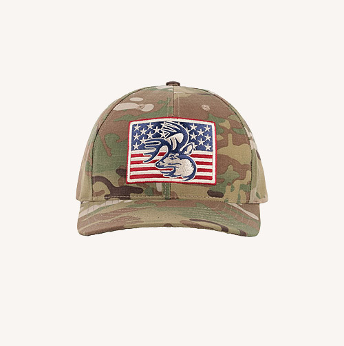 Legendary Camo American Flag Patch Hat Made in USA