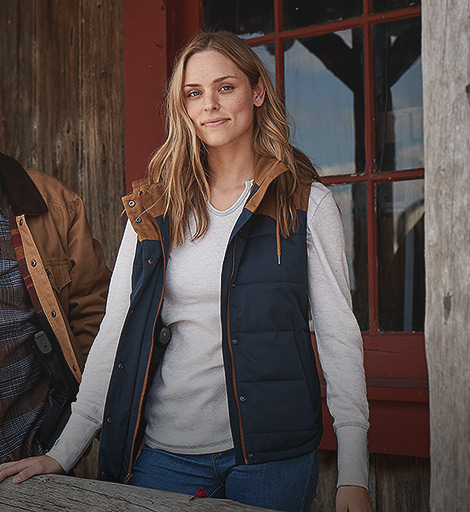 Women's Concealed Carry Western Puffer Vest