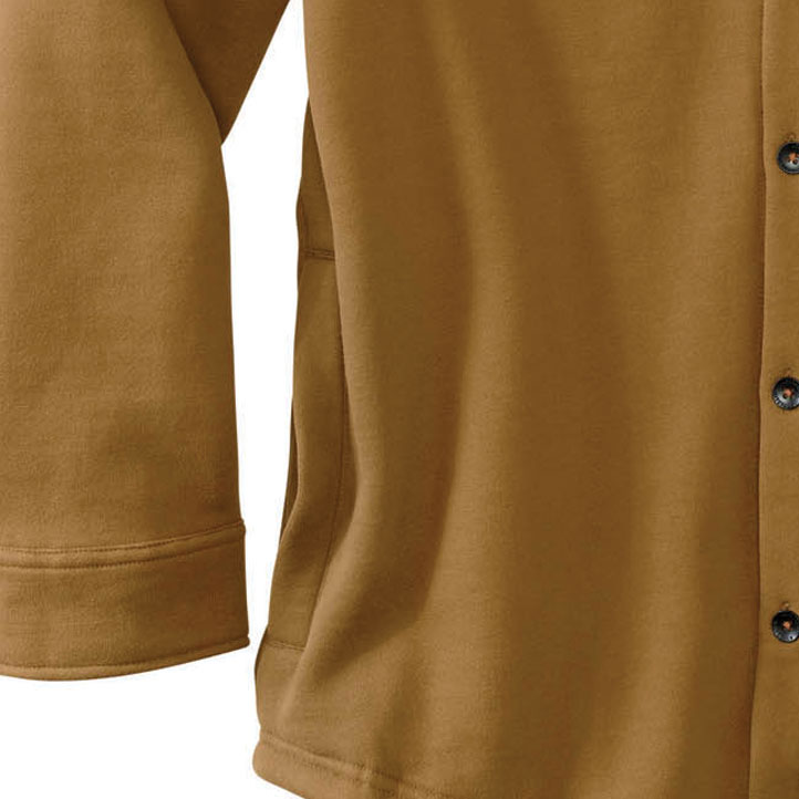 Shop Men's Big Woods Camo Lined Brushed Knit Fleece Shirt Jacket 