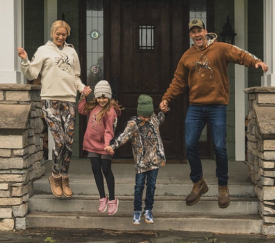 Men's Heavyweight Outfitter Camo Hoodie Women's Camo Outfitter Hoodie