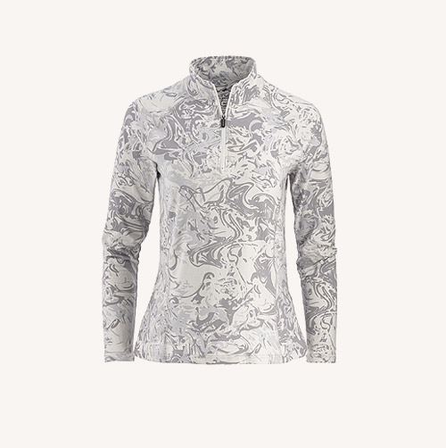 Women's 1/4-Zip Jersey Performance Pull Over Long Sleeve Shirt