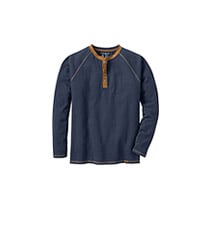 Men's Recluse Raglan Henley Long Sleeve Shirt