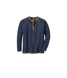 Men's Recluse Raglan Henley Long Sleeve Shirt