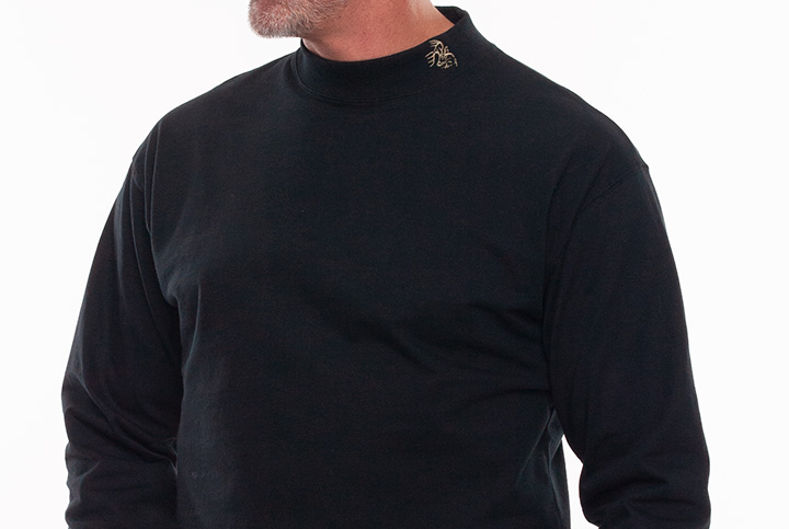 Mock neck with Legendary® embroidery