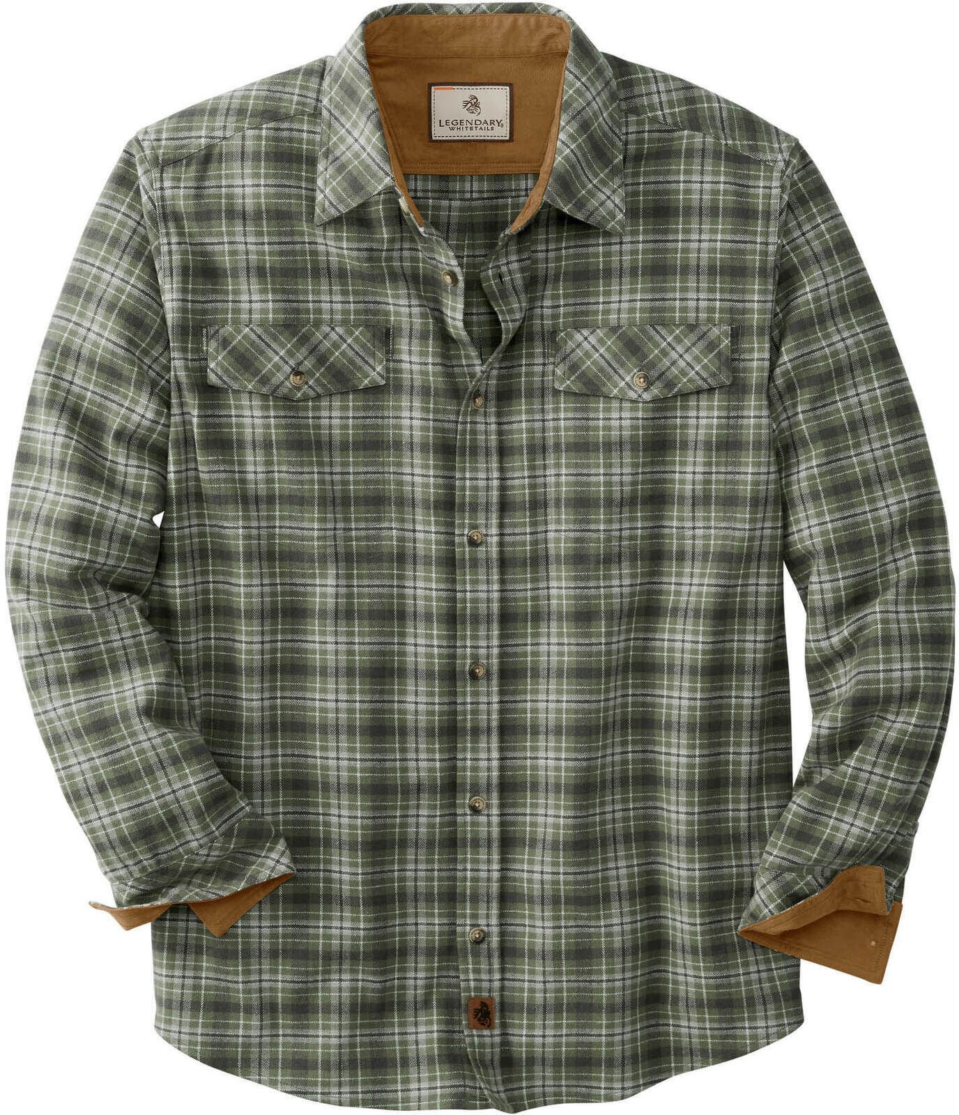 Men's Legendary Stretch Flannel Shirt Solid Heather