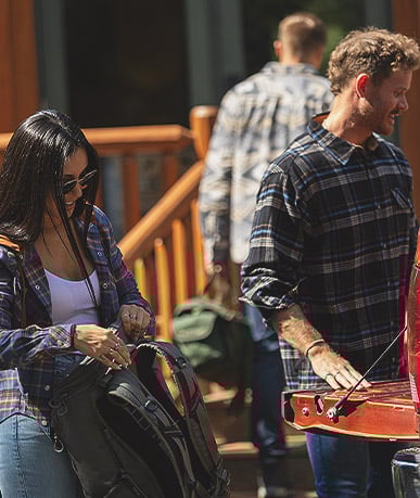 Men's Buck Camp Flannel Shirt and Women's Lumber Jane Hooded Flannel Shirt
