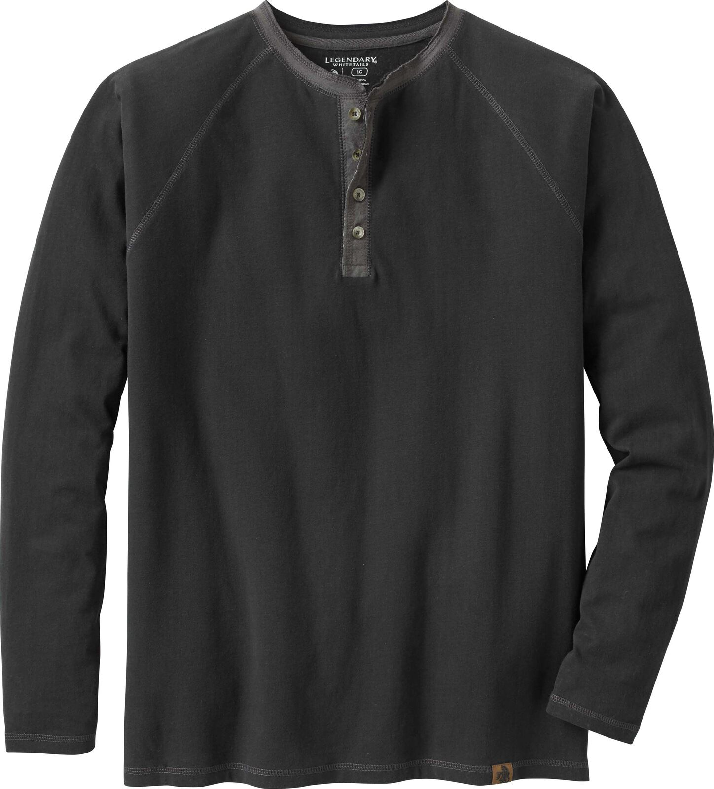 Men's Recluse Raglan Henley Long Sleeve Shirt