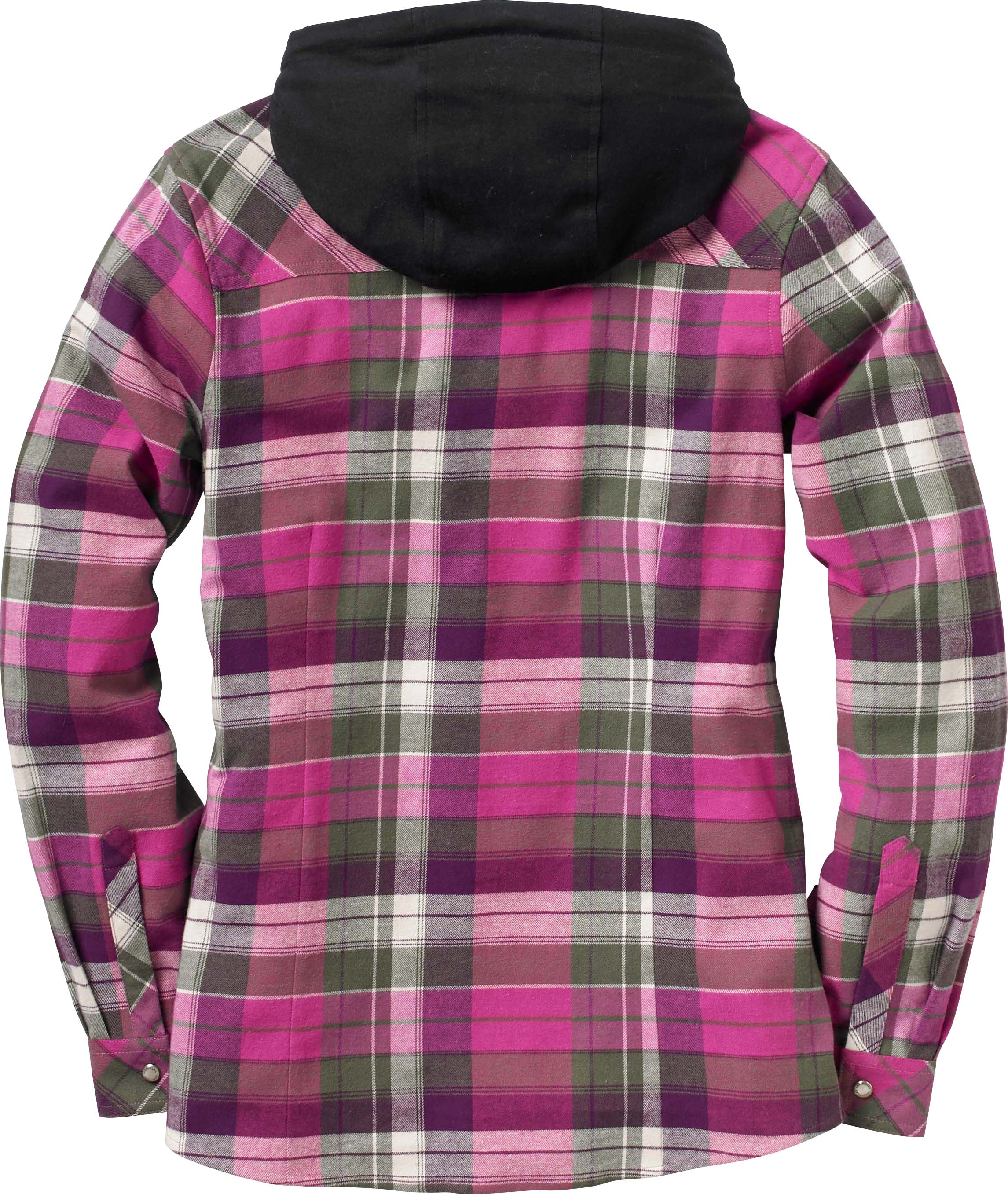 womens hooded flannel sweatshirt