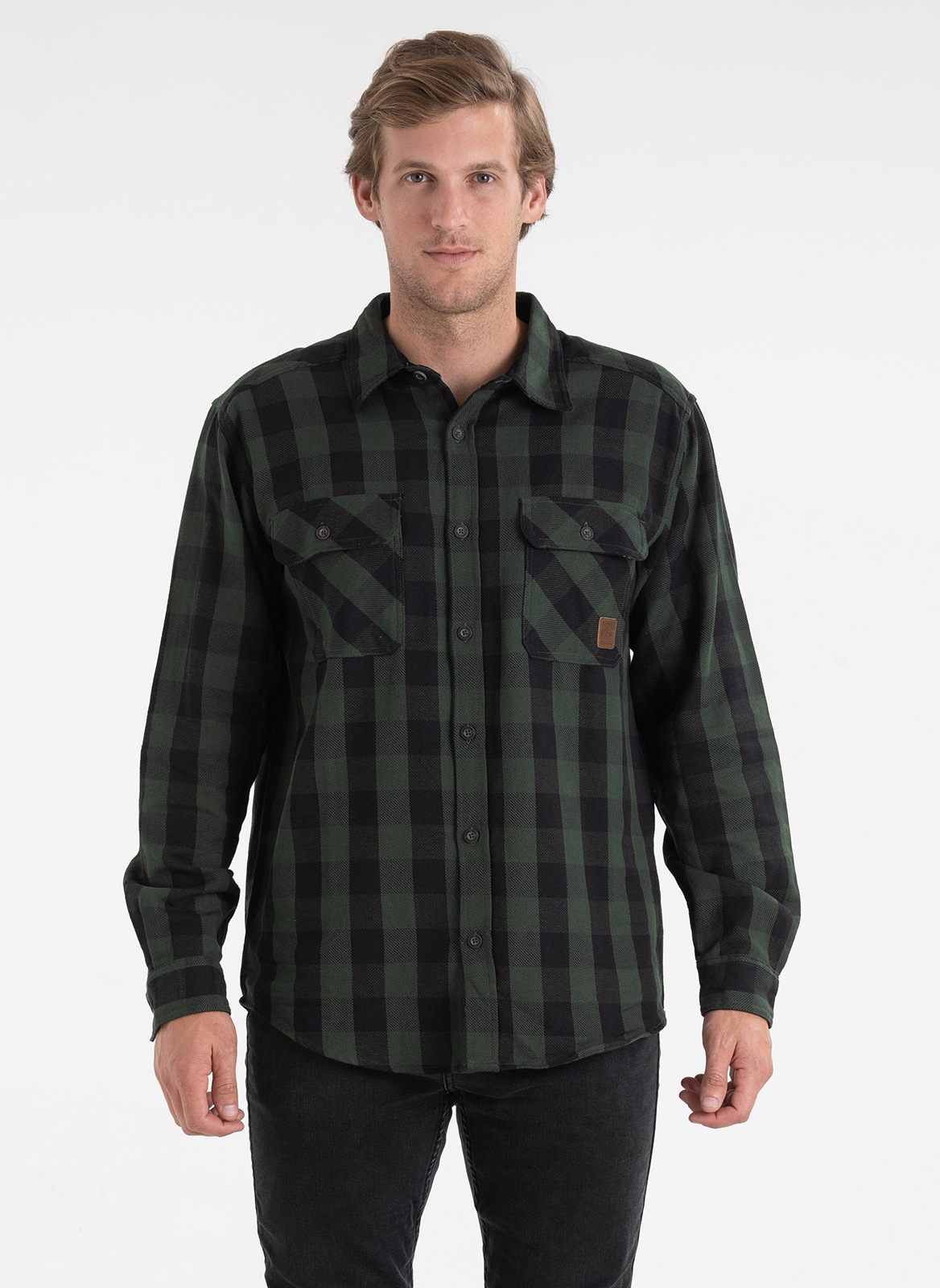 Legendary Whitetails Men's Tough As Buck Heavyweight Flannel Shirt, image size:1168x1600