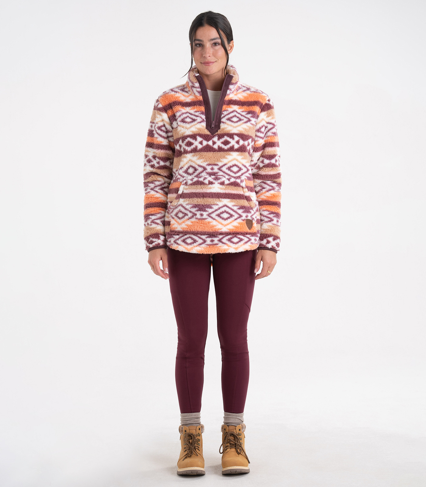 Women's fuzzy pullover online